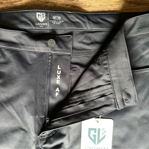 Graham Luxe Emerson Golf Pants - Jet Black - Picture 5 of 8